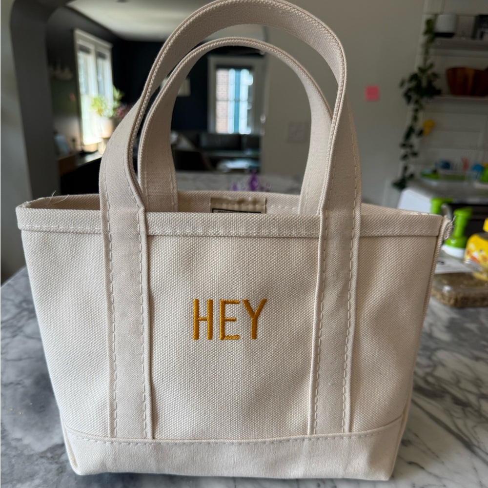 Cream Canvas Tote Bag